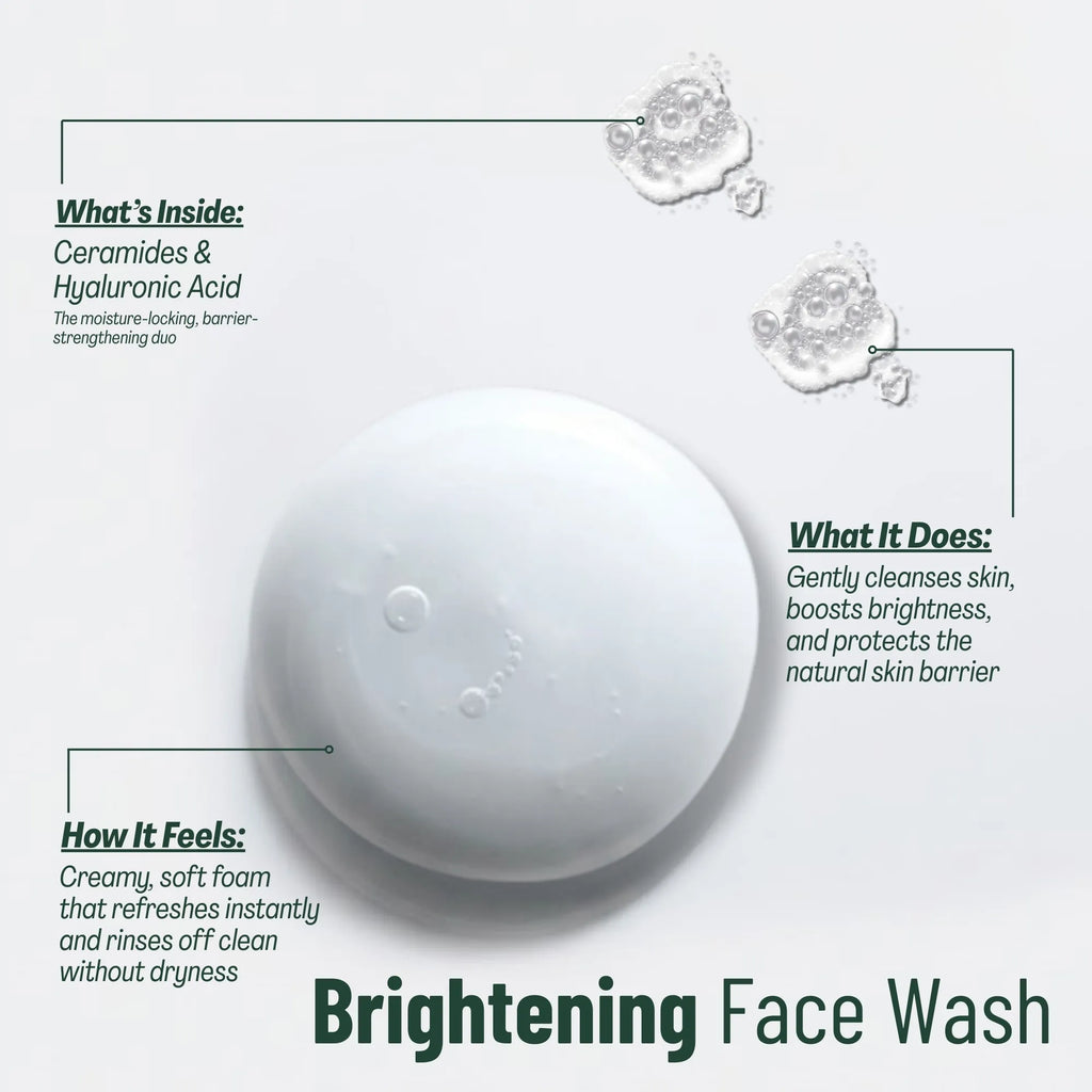 Brightening Face Wash with Ceramides & Hyaluronic Acid - 120ml